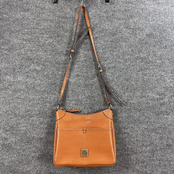 Dooney Bourke Pebble Grain Kimberly Leather Crossbody Bag Brown Old Money Chic